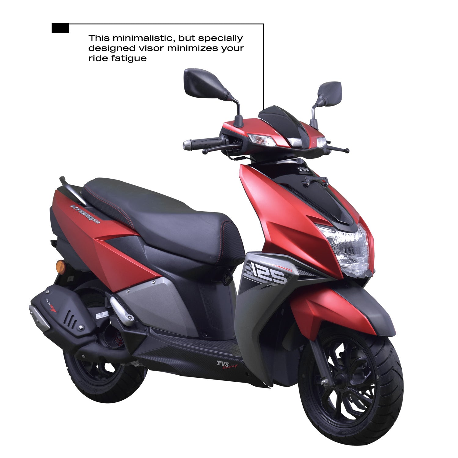 TVS Ntorq 125 Long Visor - Stylish Protection for Your Ride
